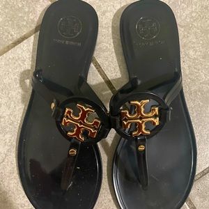 Tory Burch flip flops black